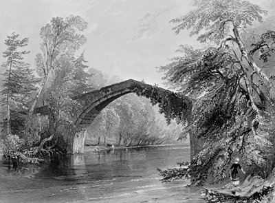 Bridge of Doon, Engraved by G. K. Richardson by William Henry Bartlett